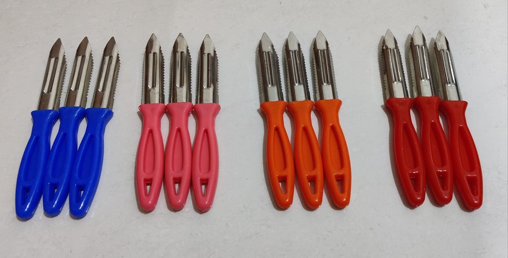 Multicolor Stainless Steel Potato Peeler Knife, For Kitchen