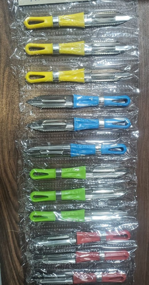 Shivalay Ring Peeler With Multicolor Plasic Handle, For Kitchen, 202