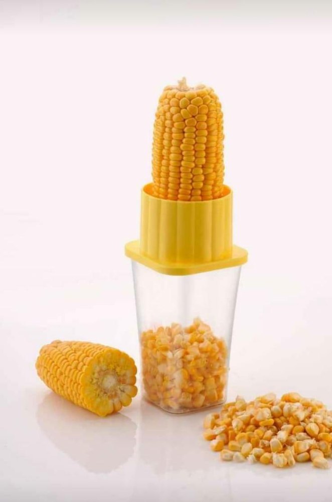 Yellow Plastic Sweet Corn Peeler Machine