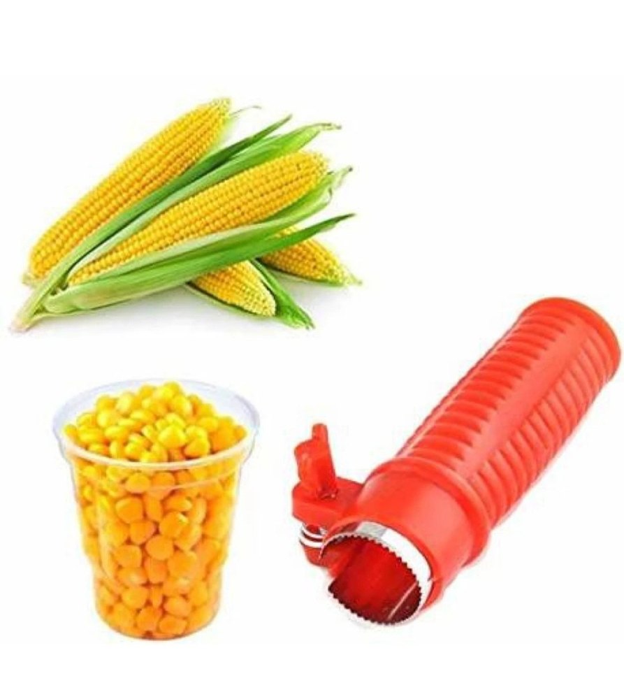 Red Plastic Corn Cutter, Food Grade