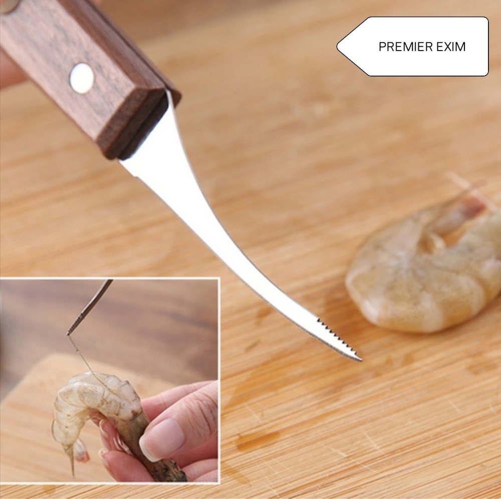 1pcs Stainless Steel Peeling Shrimp Lobster Knifes Shrimp Line Knife Practical Seafood Tools