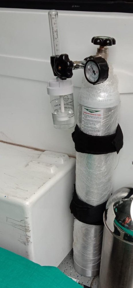 B-Type (10 Litre) Filled Oxygen Cylinder Aluminum