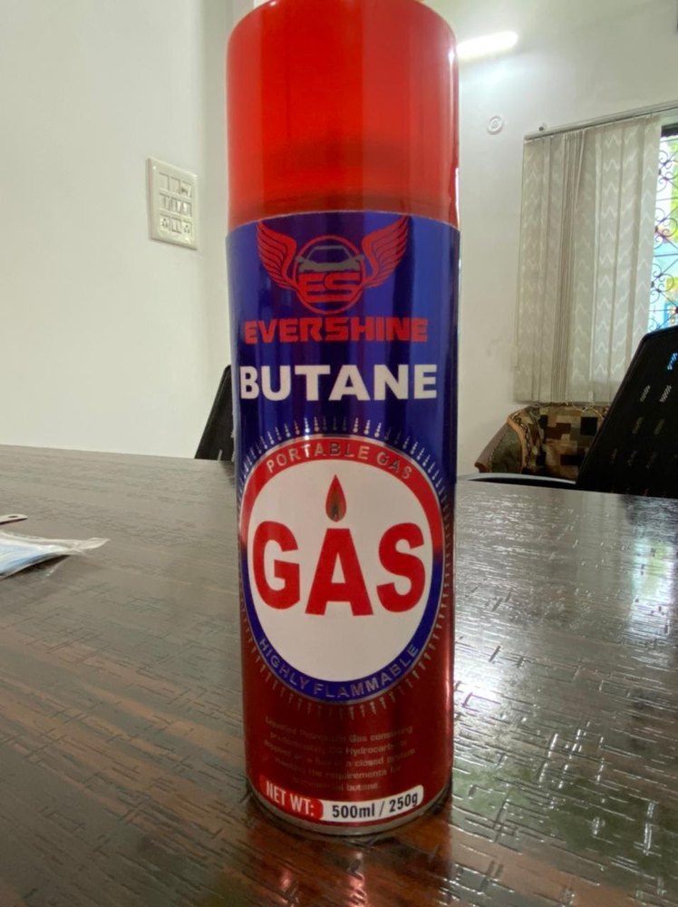 EVERSHINE Stainless Steel Butane Cylinders, For Industrial, Packaging Size: 500ML