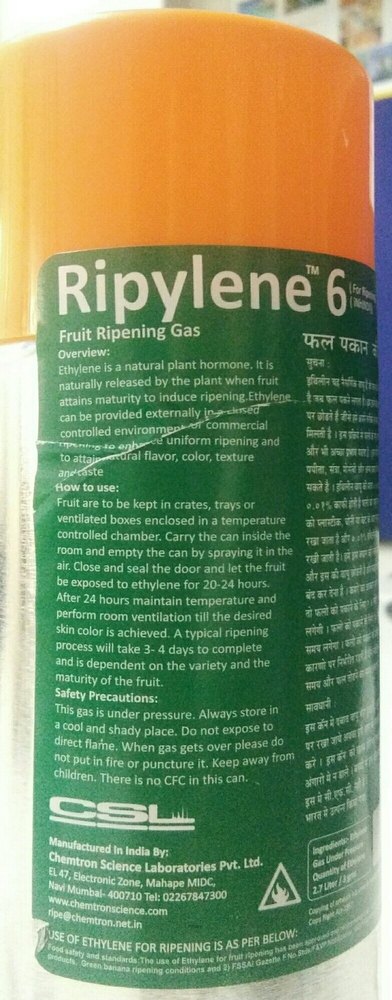 Arosol Arial Spreying Ethylele Ripening Gas, Packaging Size: 2.7 Ltr