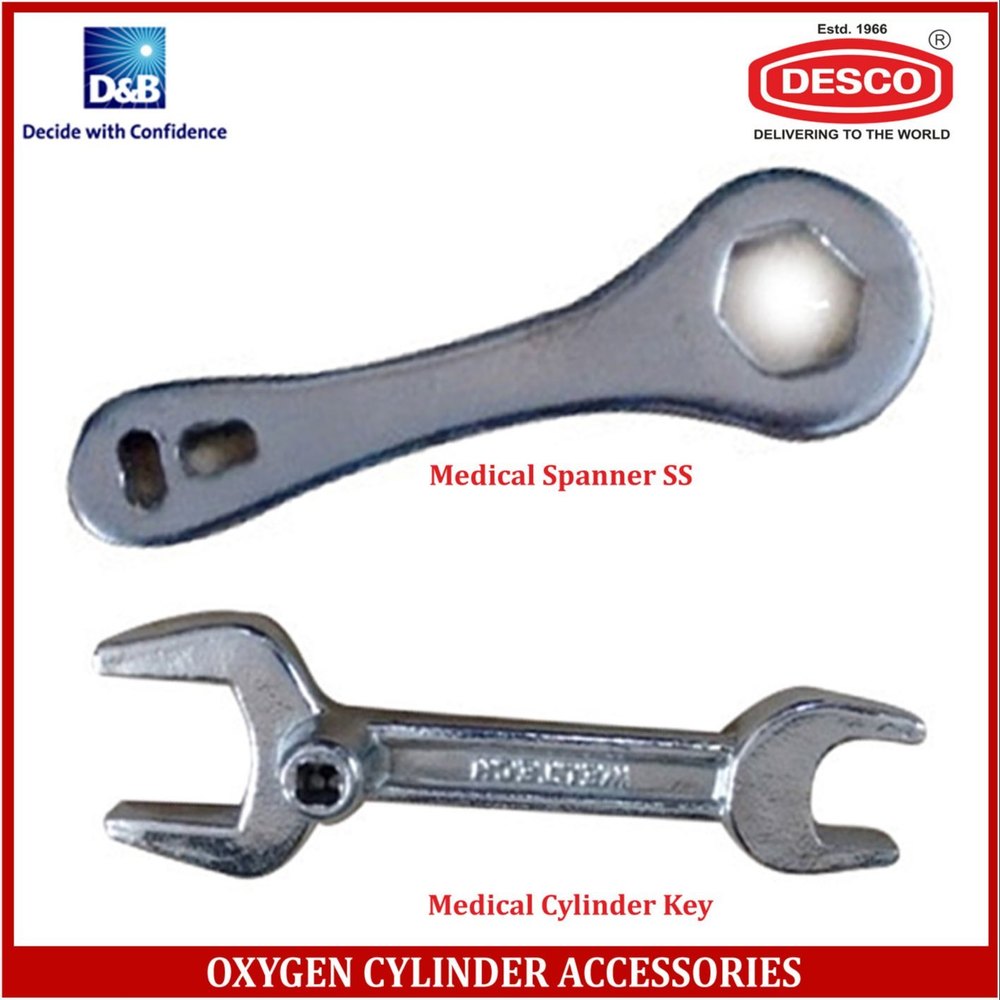 Desco Attractive Look Oxygen Cylinder Accessories, Model Number/name: Apcy 121 Medical Spanner Ss