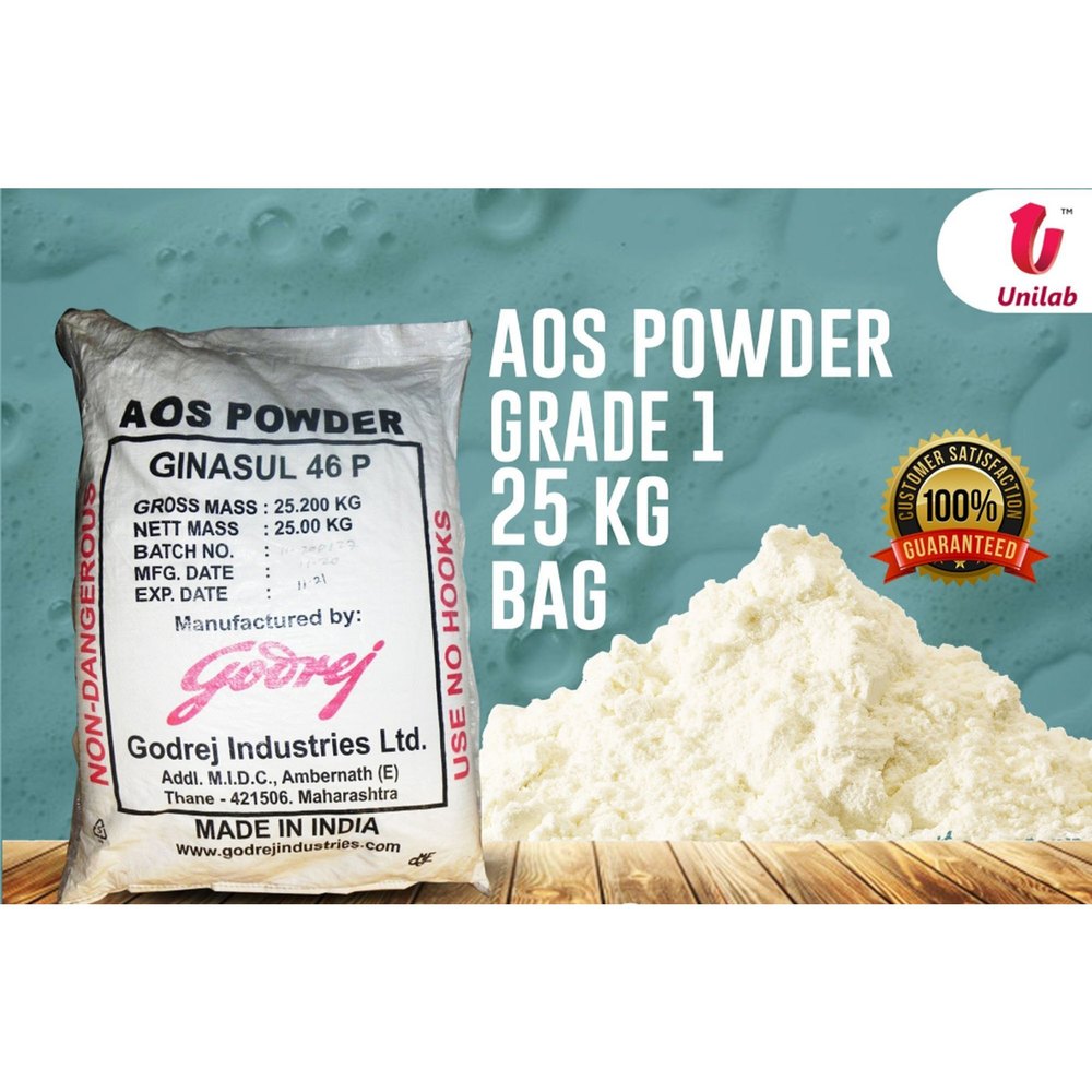 White Grade 1 AOS Powder, For Industrial, Packaging Size: 25 Kg