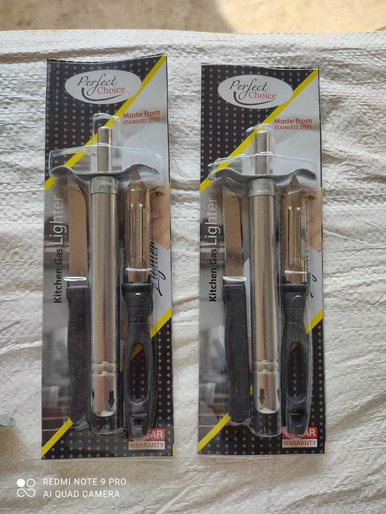 Silver 3 In perfect choice gas lighter, For Kitchen