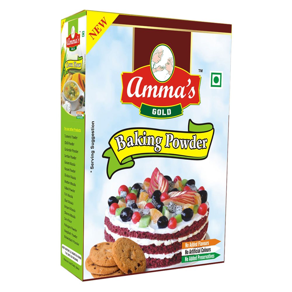 Yellow Vanilla Baking Powder 100 Gm, For To Break Mouth Odour