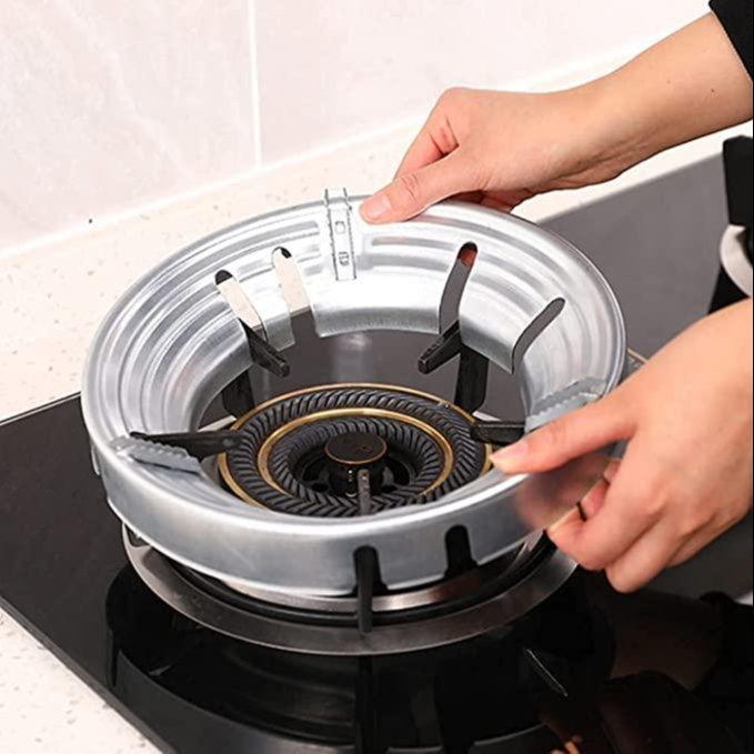 Plate Holder Round Air Silver Gas Saver Stand For Kitchen, For Commercial