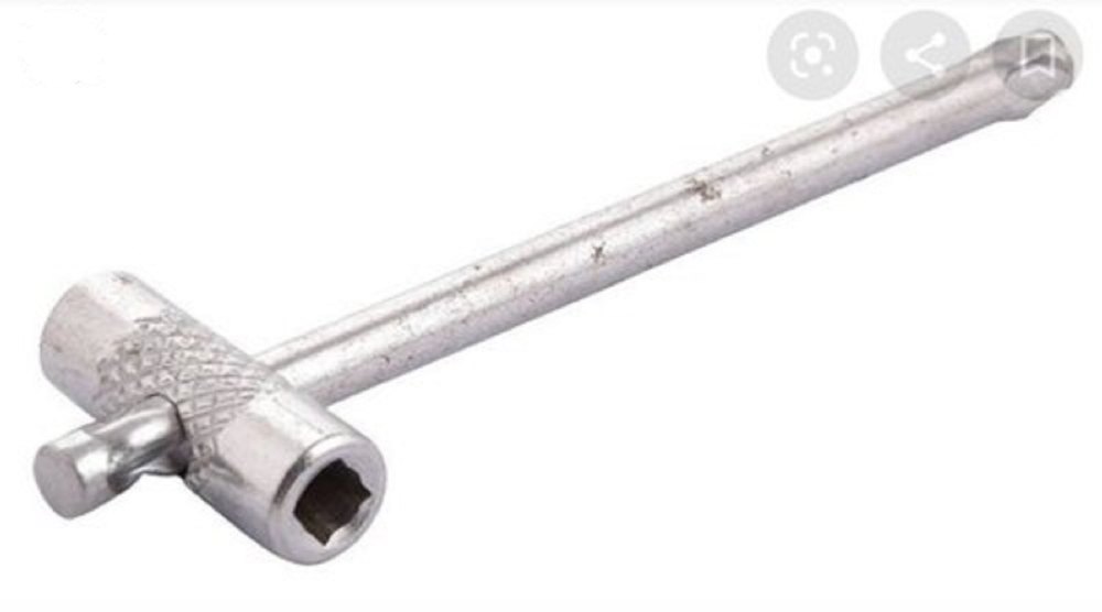 Black Stainless Steel Gas Cylinder Key, For Industrial