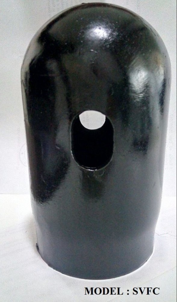 Black Mild Steel Cylinder Safety Valve Cap, For Industrial, Model Name/Number: Svfc