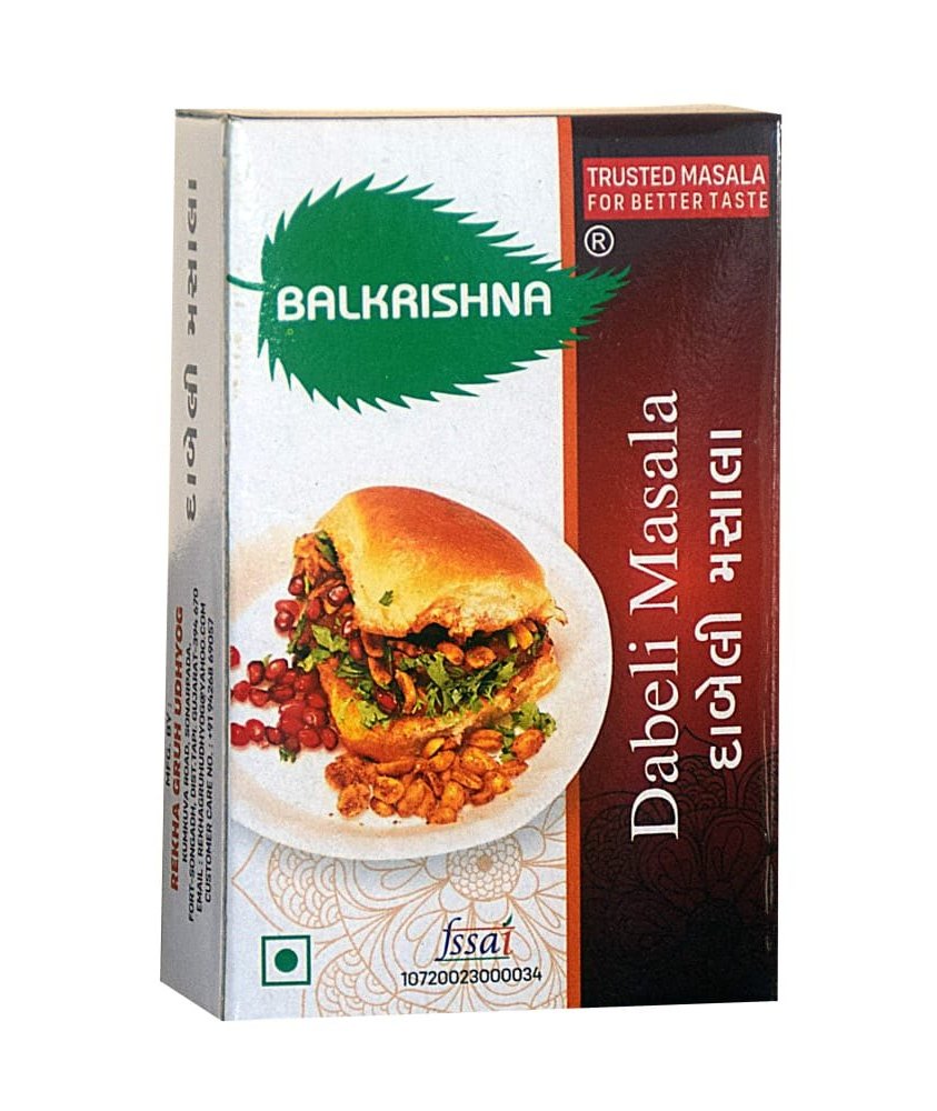 Balkrishna 50gm Dabeli Masala, Packaging Type: Box