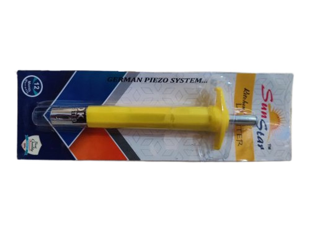 Yellow PP Virgin Gas Lighter, For Kitchen