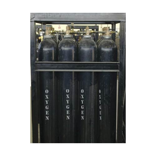 Black Brass Gas Cylinder Rack, For Industrial