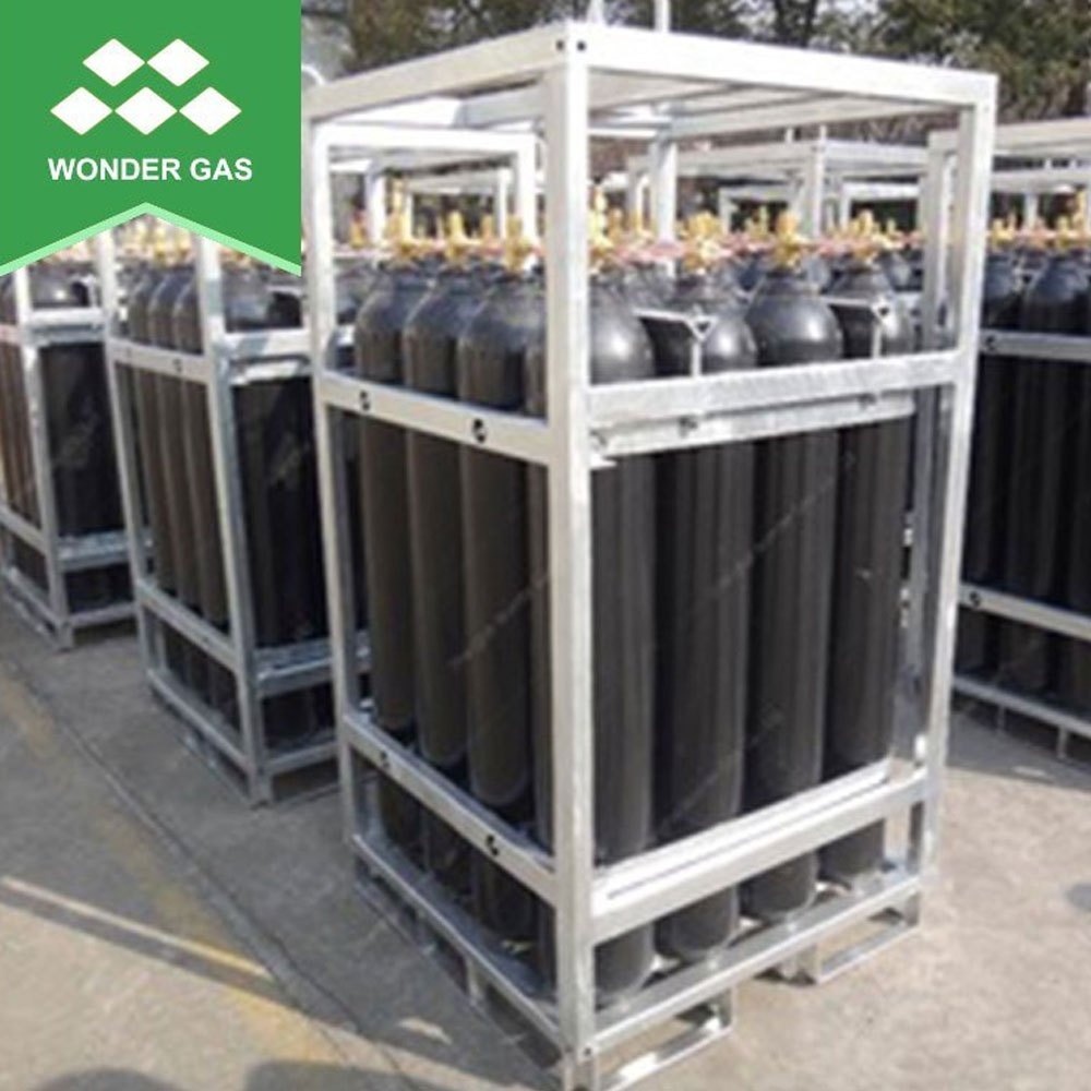 Black Stainless Steel Cylinder Rack, For Industrial