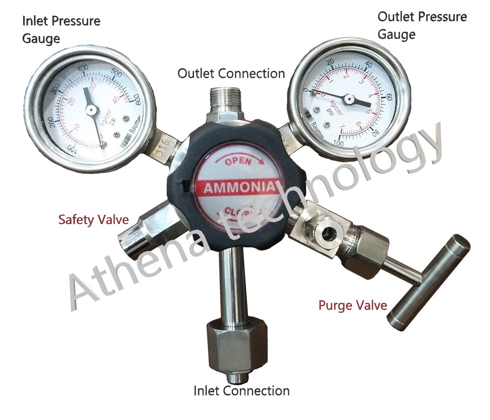 Athena SS Ammonia High Preure Gas Regulators