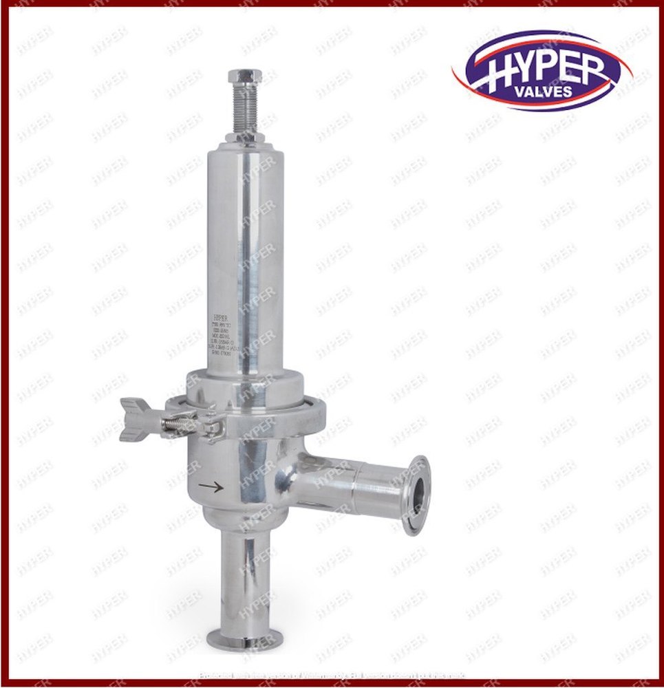 HYPER VALVES Stainless Steel Tri Clover End Pressure Regulator