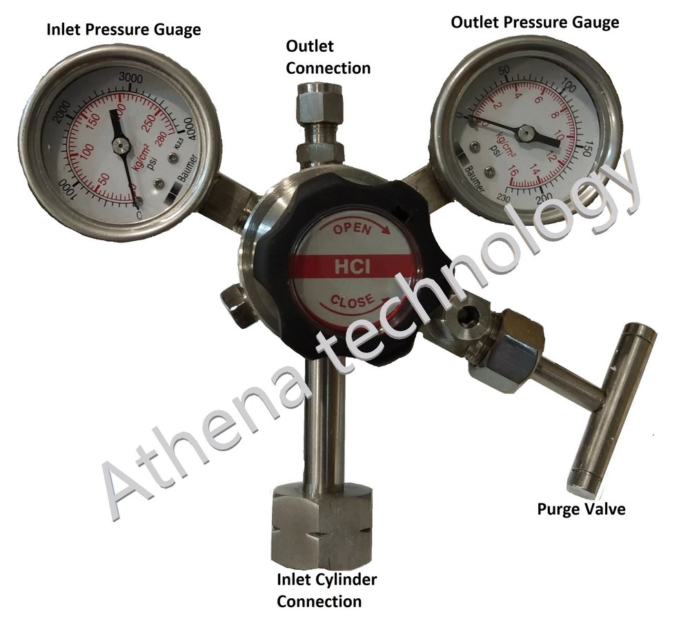 ATHENA SS316 HCL Gas Regulator