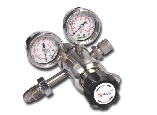 Ex-lok Silvery White Double Stage Regulator- Cylinder Regulator