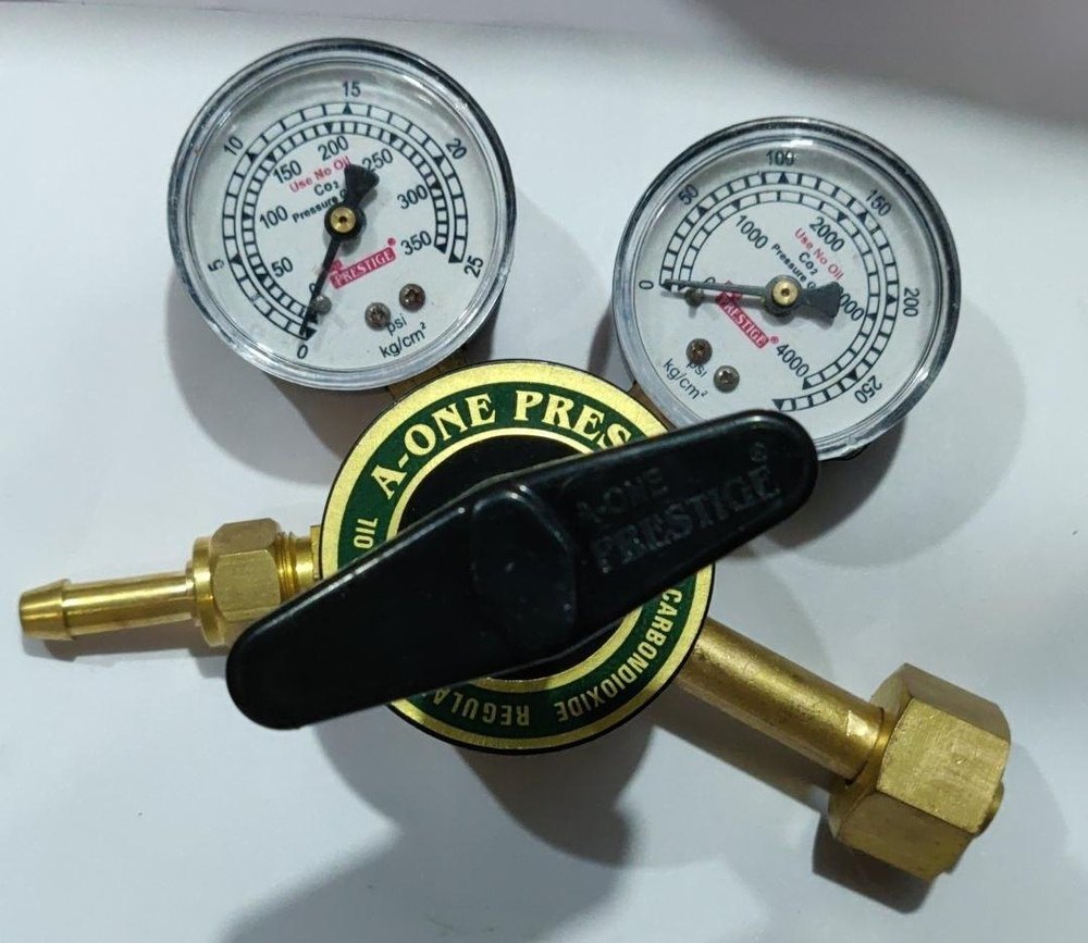 Brass Single Stage Double Gauge Regulator, For Industrial