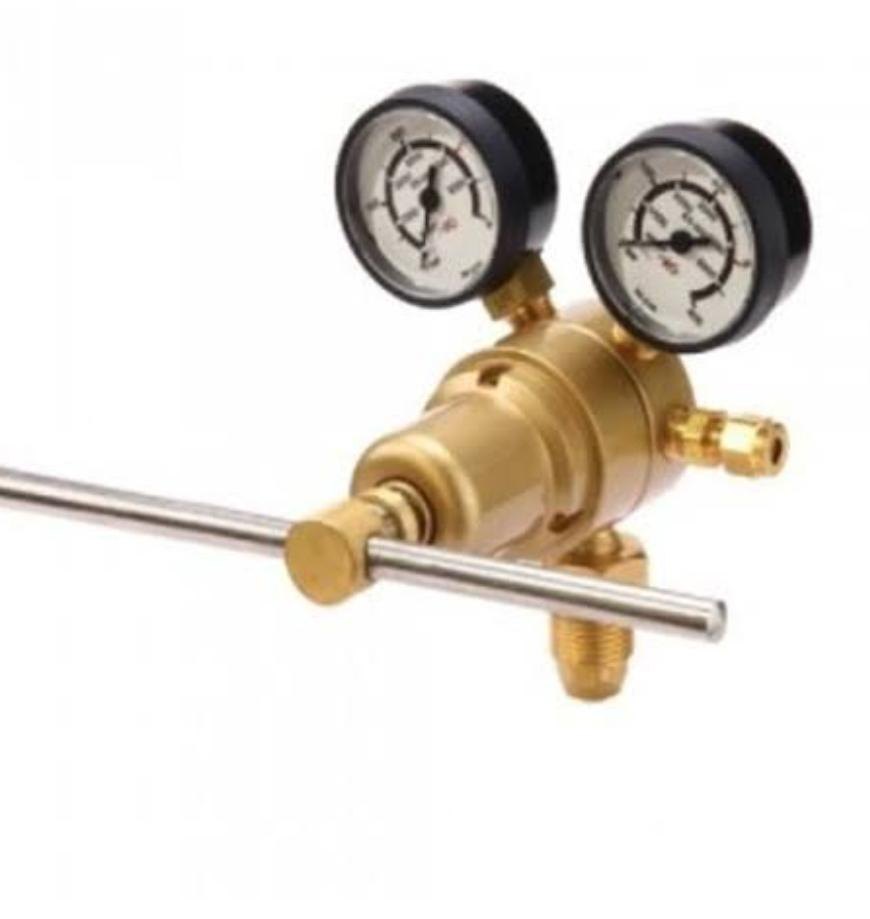 Upto 100 Bar Silvery White High Pressure Brass Regulator, For Industrial