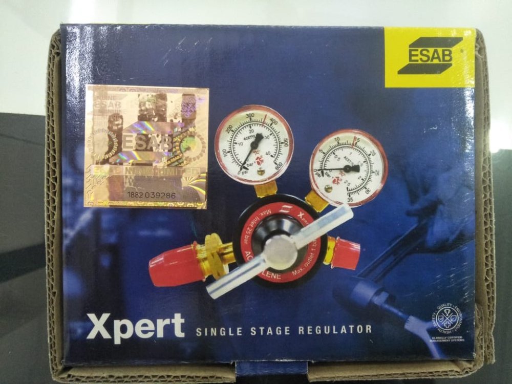 0 - 10 Bar Brass Esab Xpert Oxygen, Lpg & Acetylene Regulators, For Industrial