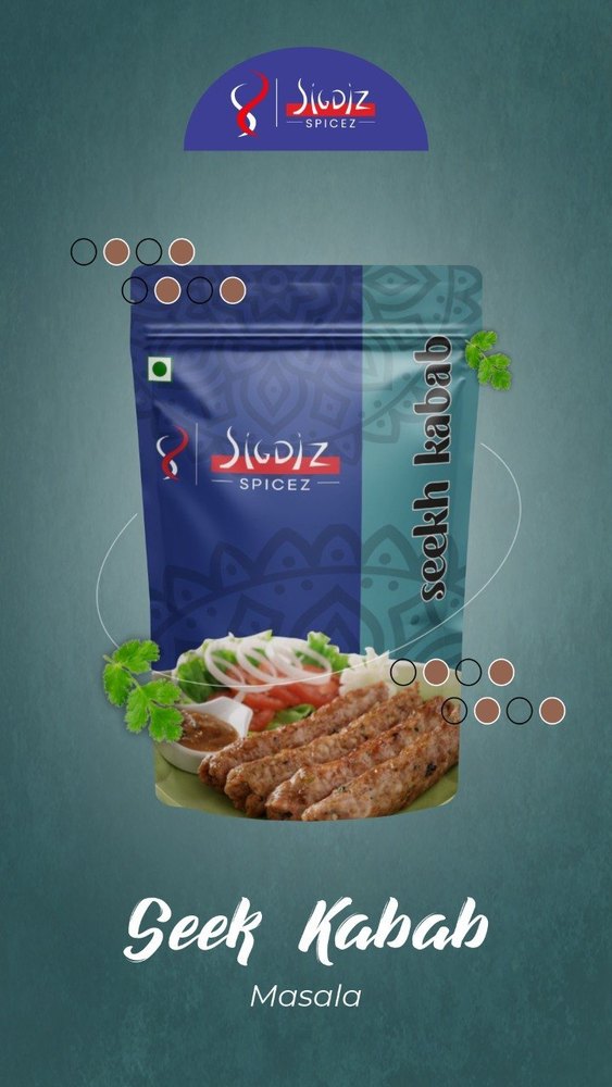 Sigdiz Seekh Kabab Masala, Packaging Size: 50gm, Packaging Type: Packet