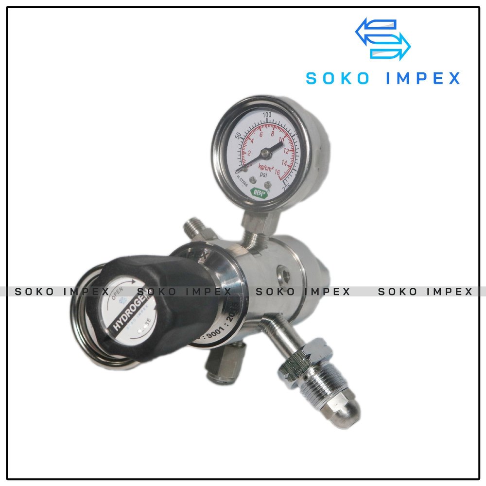 Soko Impex Stainless Steel Two Stage Hydrogen Gas Regulator, For Industrial