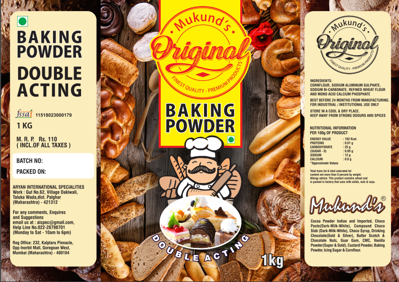 Mukund White Baking Powder