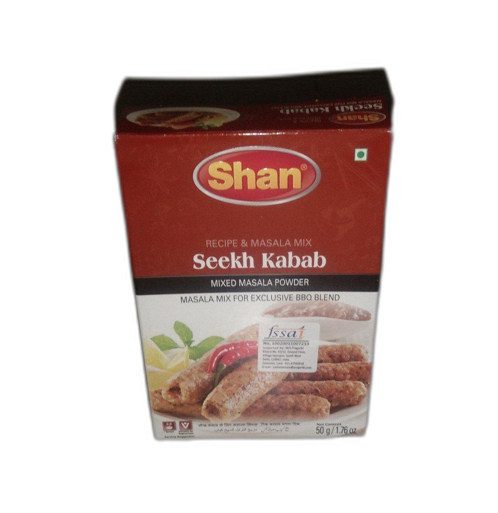 Shan Seekh Kabab Masala, Packaging Size: 50 g