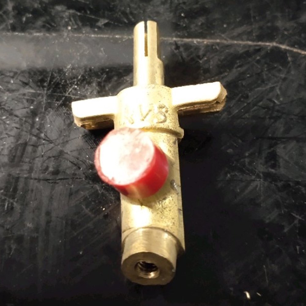 Golden Brass Polish LPG Gas Stove Valve, Size: 4x2inch (lxw)