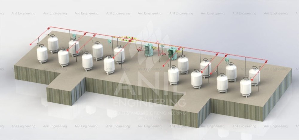 Mild Steel Lpg Lot Manifold, For Industry