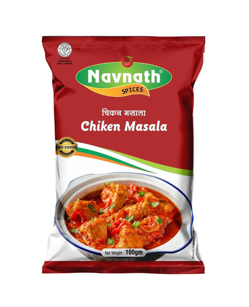 Navnath Chicken Masala 100 Gm, Packaging Type: Pouch