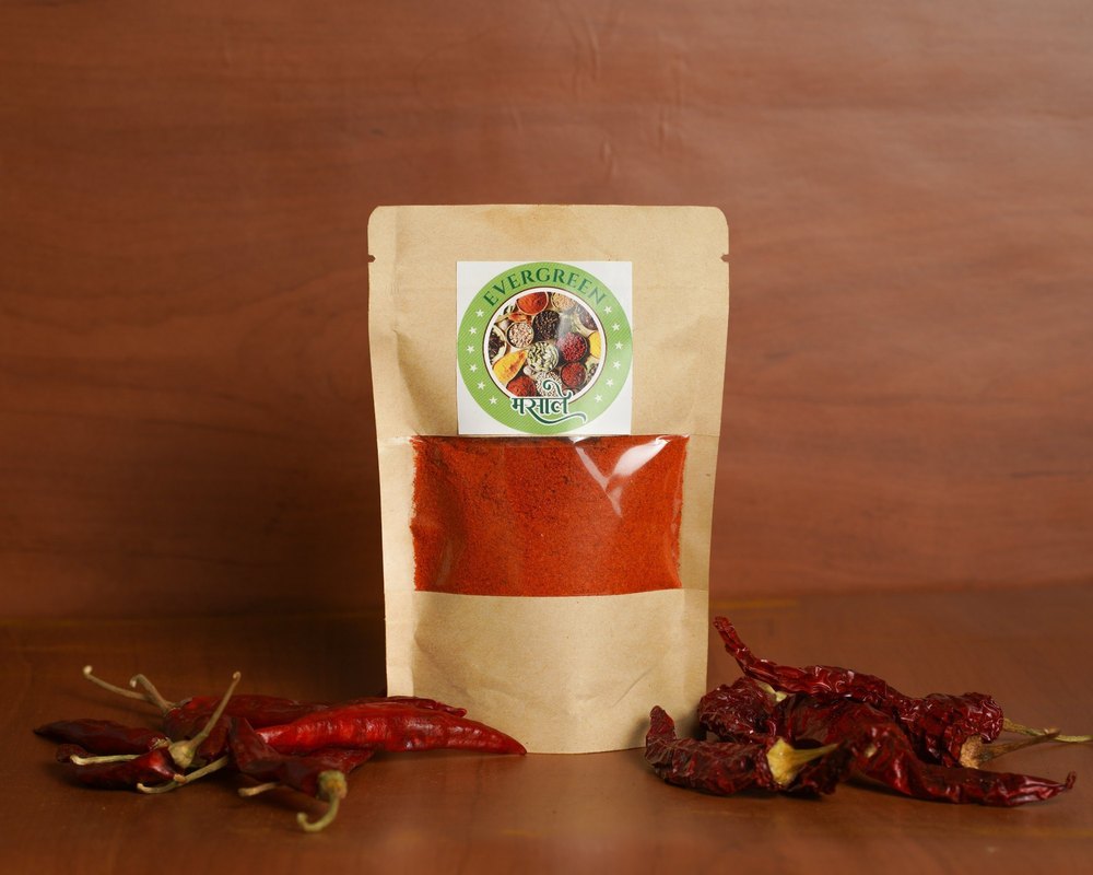 Natural Red Chilli Powder, 1kg, Packet