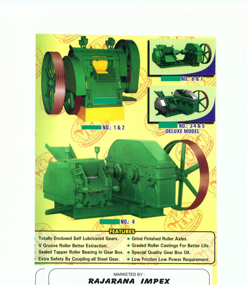 Sugar Plant Sugarcane Crusher, For Commercial, Yield: 150 - 350 ml/kg