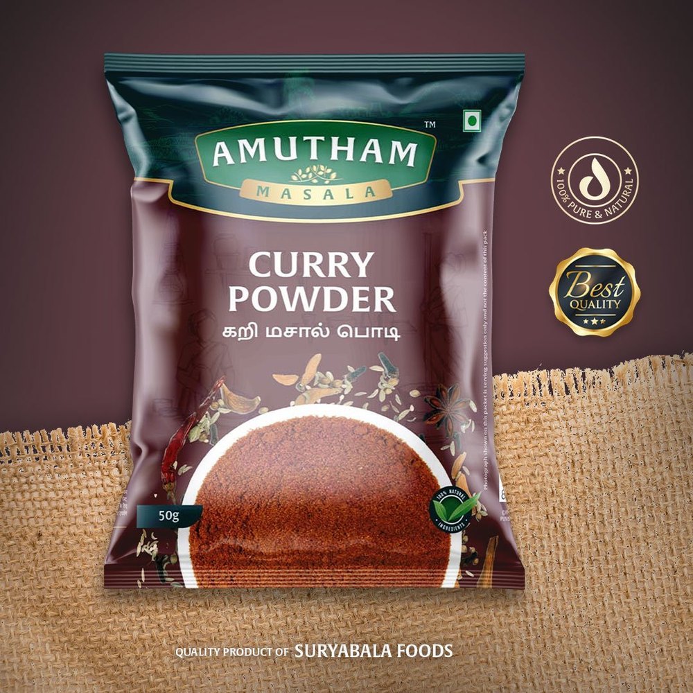 South Indian Amutham Curry Powder, Packaging Type: Packet, Tangy
