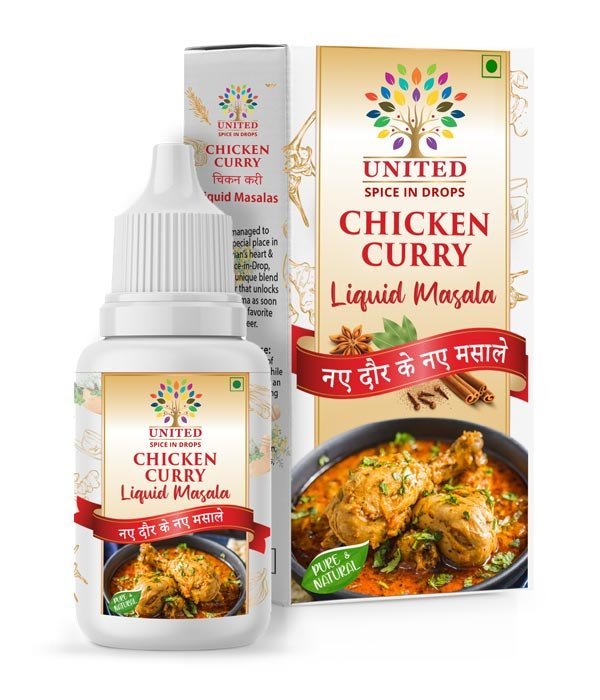 Spice in Drops Chicken Curry Masala, Packaging Size: 25 ML, Packaging Type: Box