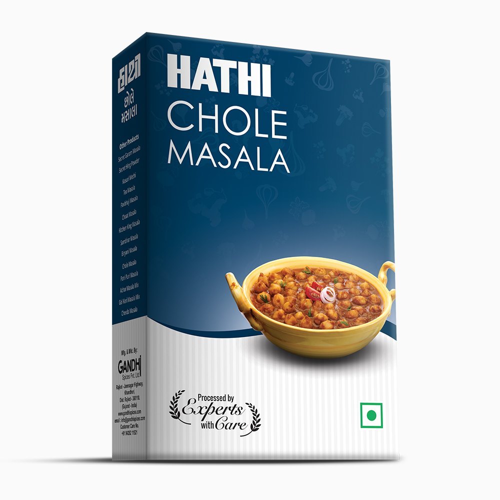 Hathi Chole Masala Powder, Packaging Size: 500 g, Packaging Type: Box