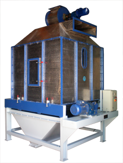 Counter Flow Pellet Cooler, 2-4 MT per hr