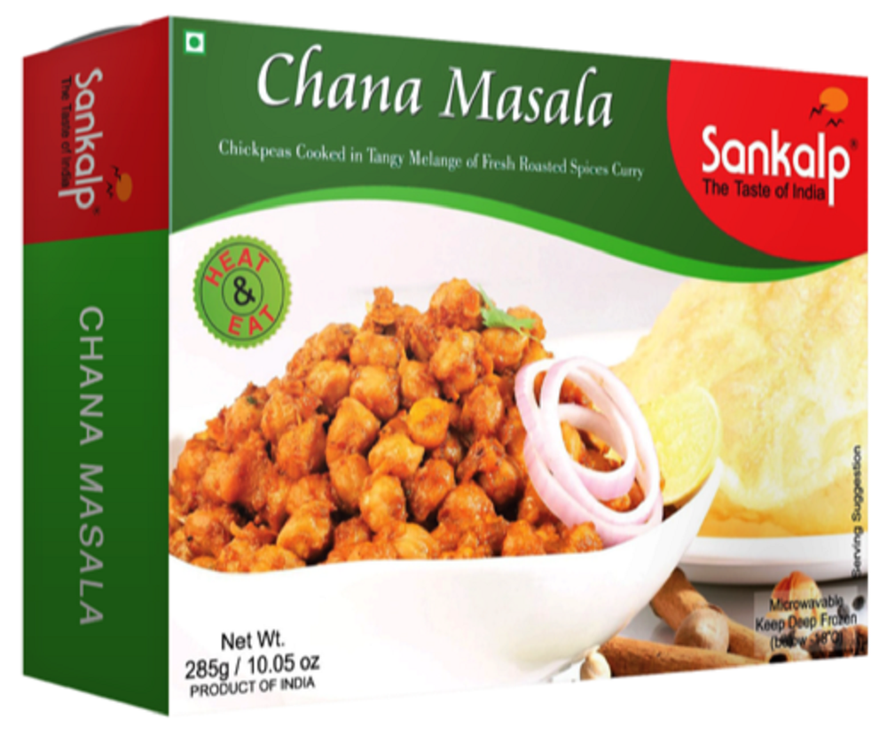 Sankalp Frozen Chana Masala, Packaging Size: 285 g, Packaging Type: Packets