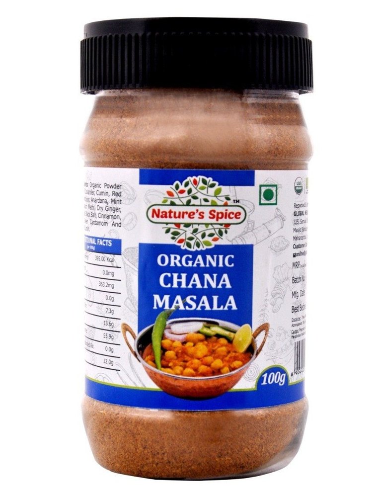 Nature\'s Spice Organic Chana Masala, Packaging Size: 100 g, Packaging Type: Jar