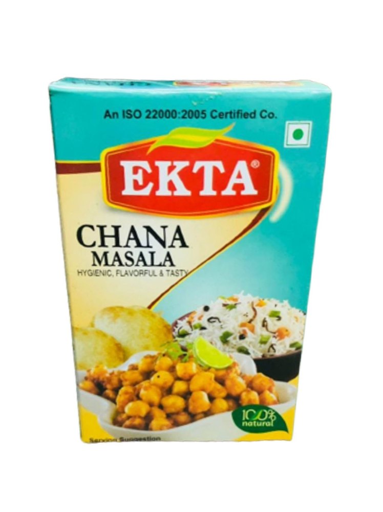 Ekta 100g Chana Masala, Packaging Type: Box