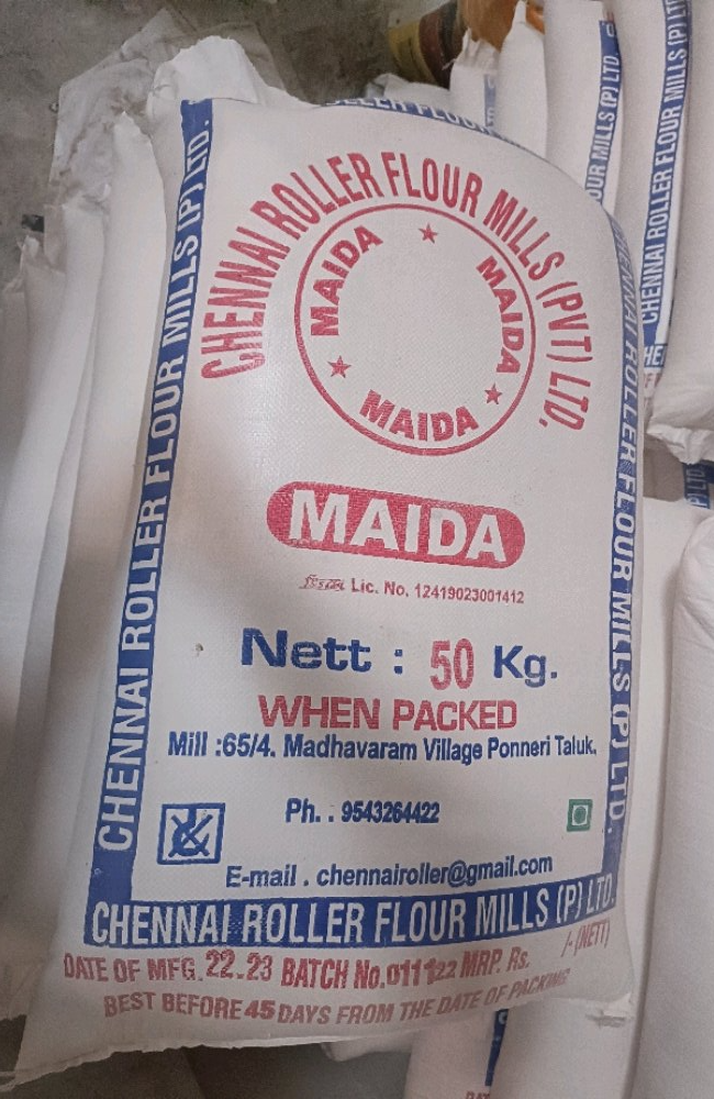 Indian Wheat 50 Kg Bakery Maida, Packaging Type: Bag