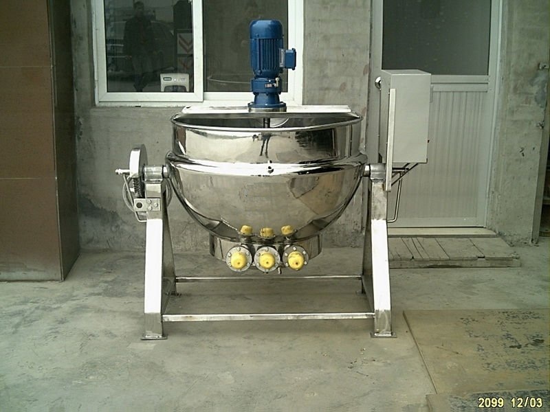 Stainless Steel GMP Tilting Paste Kettle, 100 Kg