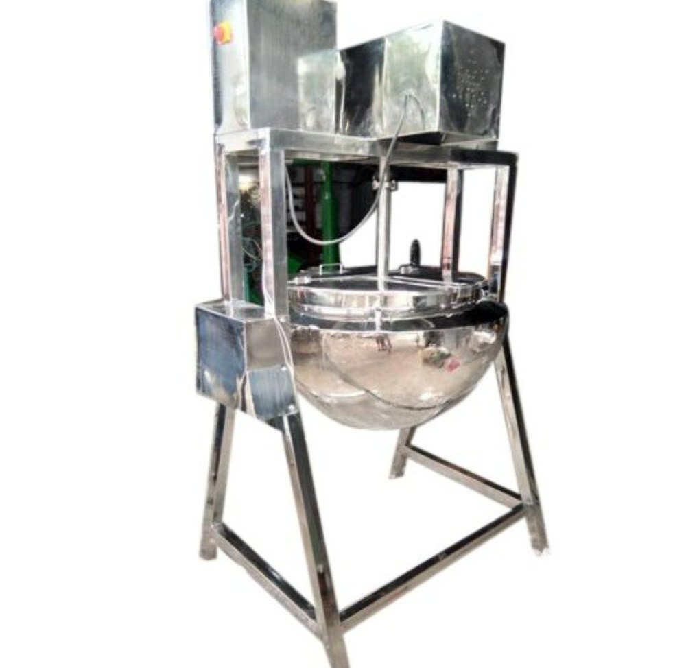 Stainless Steel Electric Starch Paste Kettle Machine, 50 Liter Per Batch