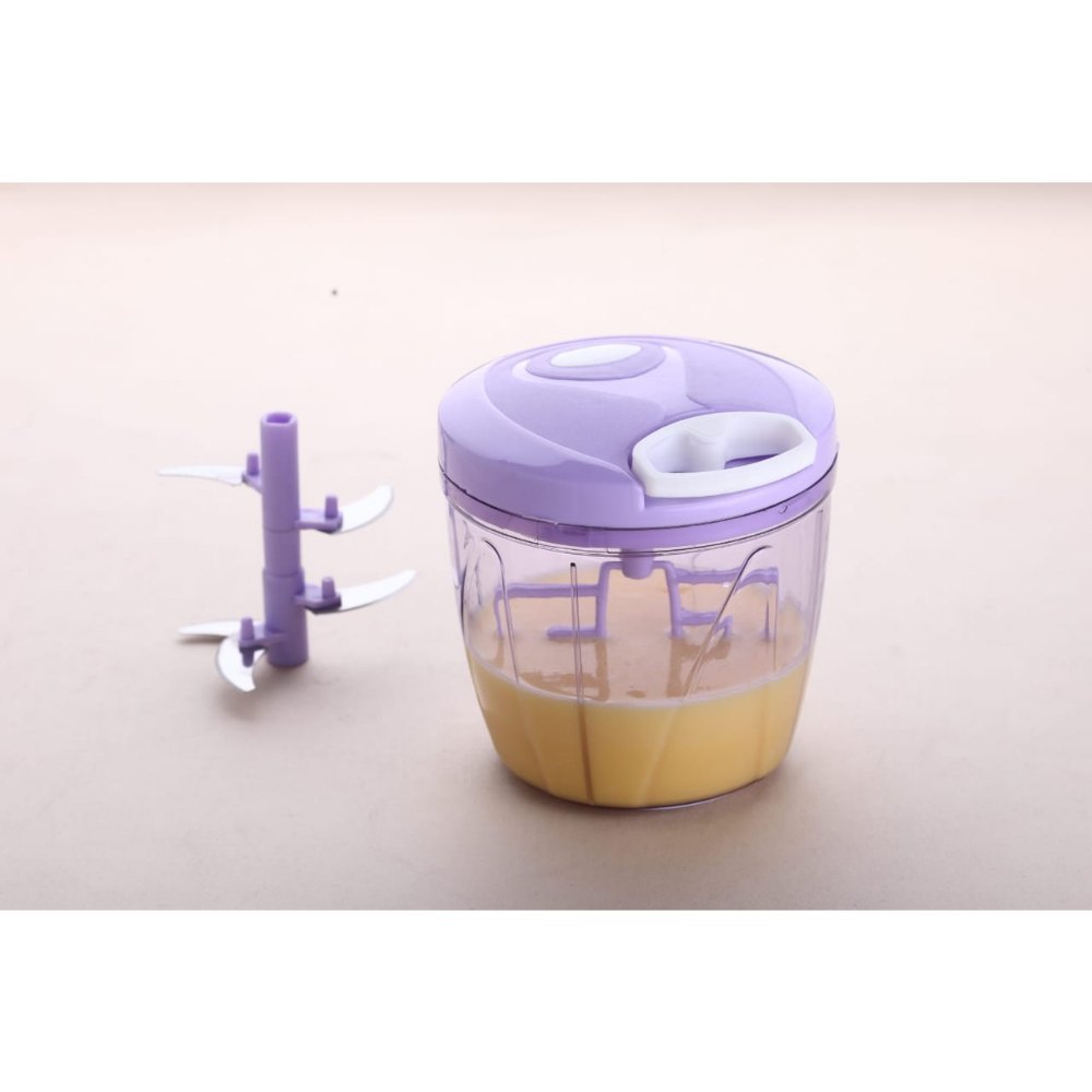 Purple Plastic 500ml Vegetable Hand Chopper
