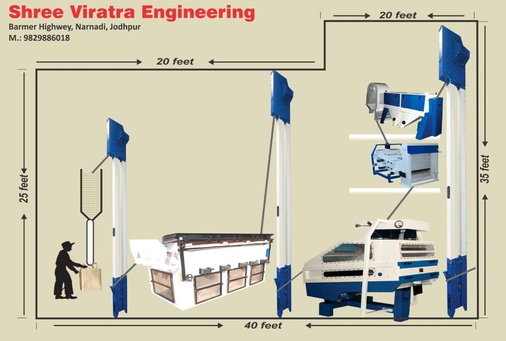 Grain Seed Cleaning Machine, For Industrial, Capacity: 500- 2000 Kg. Per Hour