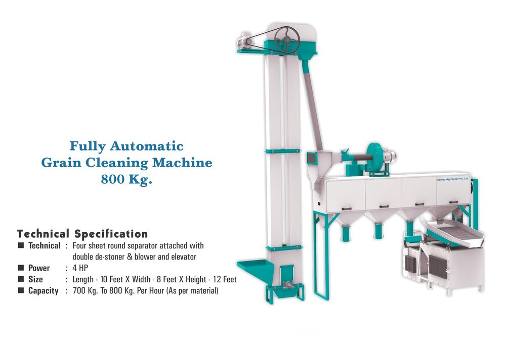 Samay Mild Steel Sesame Seeds Cleaning Machine, For Industrial, Capacity: 10 Ton/Hr