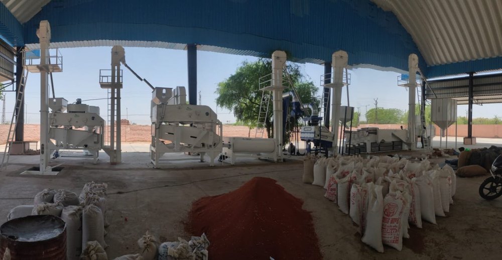 Seed Grader Seeds Processing Plant, For Industrial, Capacity: 6ton/hr