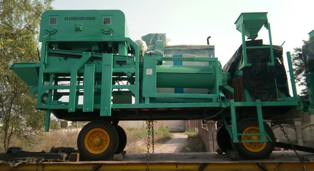 SK AGRO Automatic Grain Mobile Seed Processing Plant for Cleaning